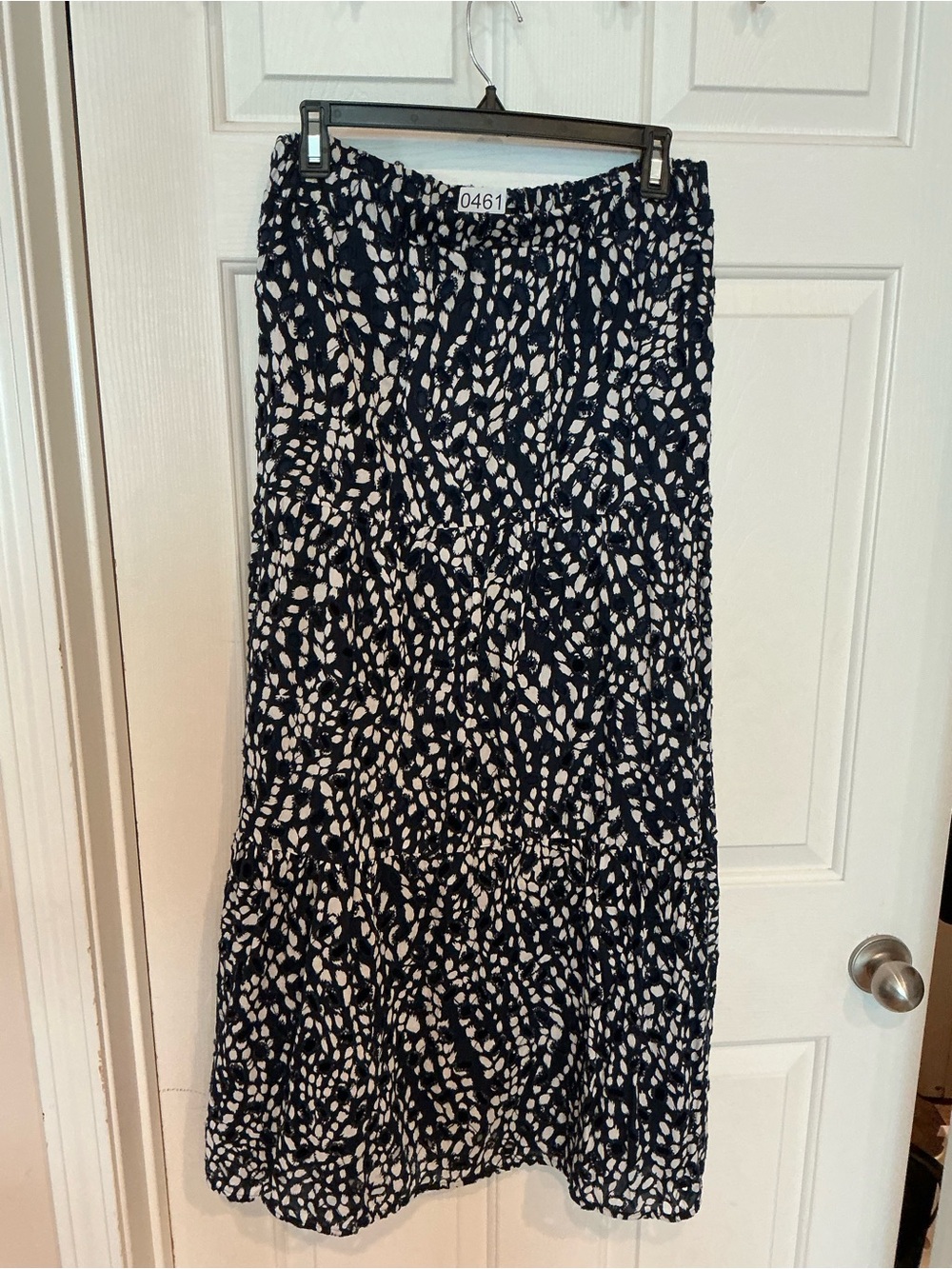 Simply Vera Vera Wang Black and White Printed Maxi Skirt